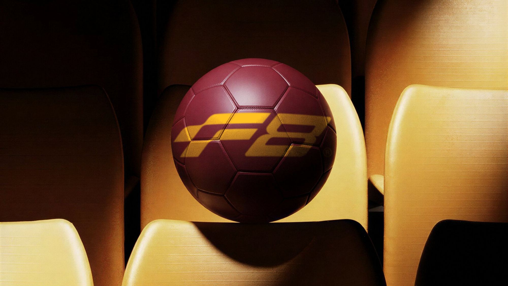 Bola F8 na arquibancada